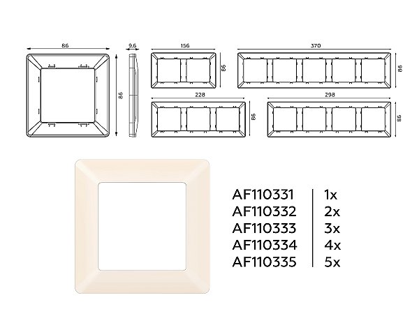 Рамка Ambrella Volt Line AF110331