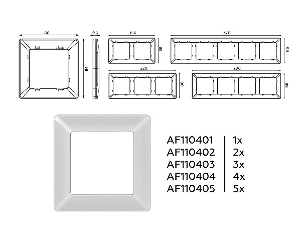 Рамка Ambrella Volt Line AF110403