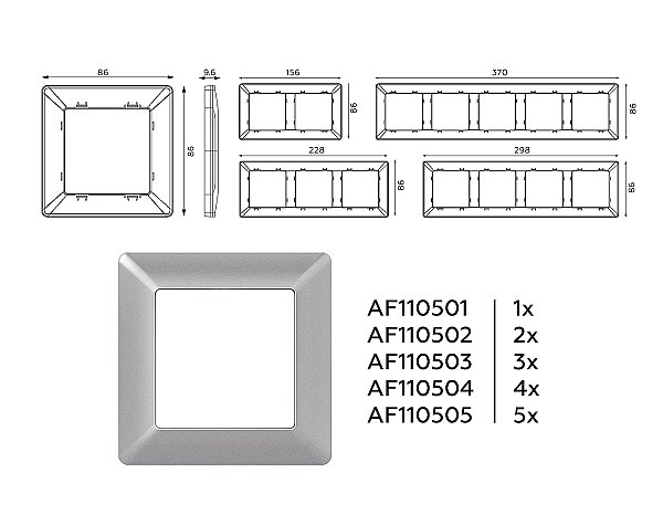 Рамка Ambrella Volt Line AF110501