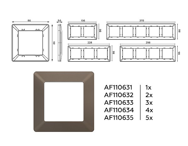 Рамка Ambrella Volt Line AF110635
