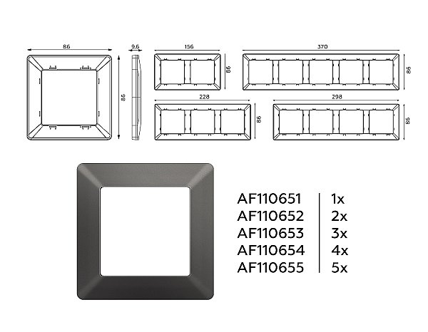 Рамка Ambrella Volt Line AF110654
