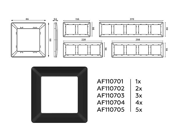 Рамка Ambrella Volt Line AF110702