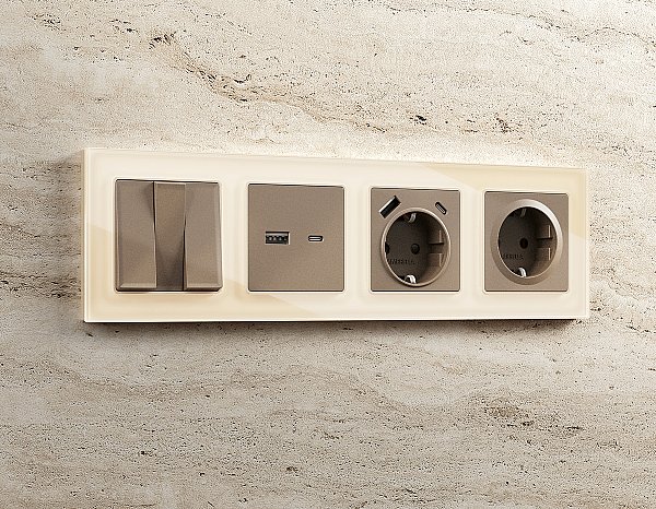 Рамка Ambrella Volt Platos Стекло органическое AF330303