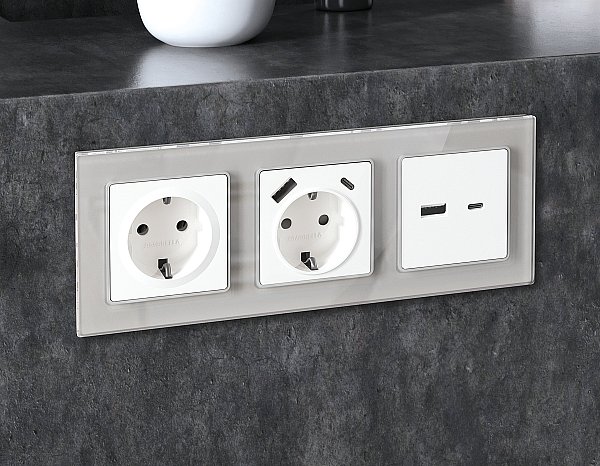 Рамка Ambrella Volt Platos Стекло органическое AF330404