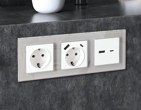 Рамка Ambrella Volt Platos Стекло органическое AF330405