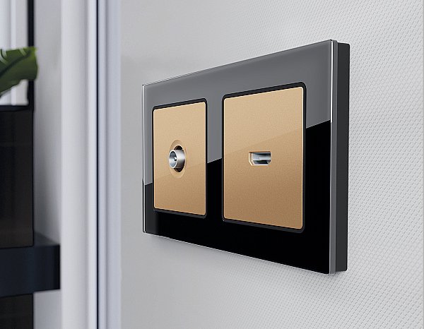 Рамка Ambrella Volt Platos Стекло натуральное AF380803