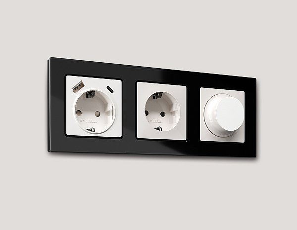 Рамка Ambrella Volt Platos Стекло натуральное AF380803