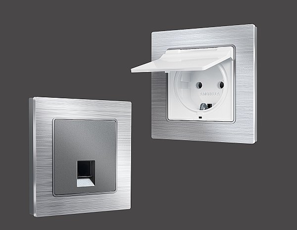 Рамка Ambrella Volt Platos Металл AF550103