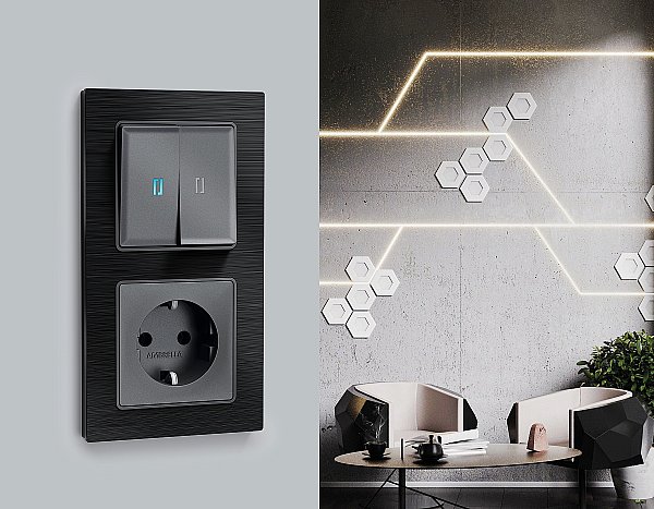 Рамка Ambrella Volt Platos Металл AF550502