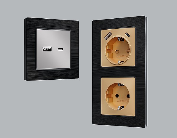 Рамка Ambrella Volt Platos Металл AF550503