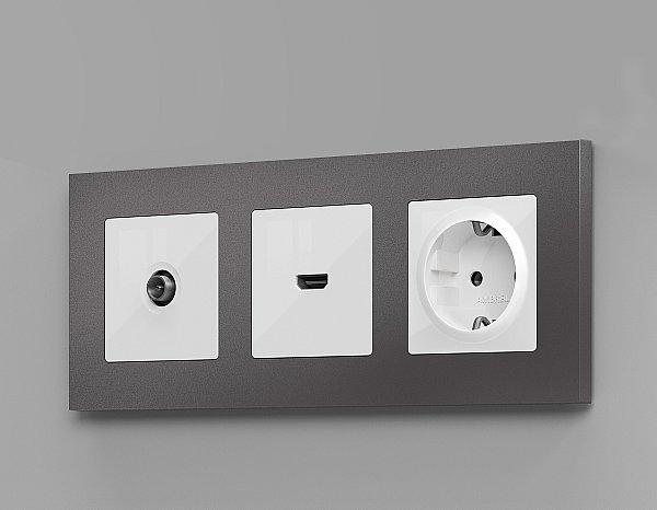 Розетка Ambrella Volt ALFA MA113030
