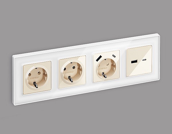 Розетка Ambrella Volt ALFA MA307010