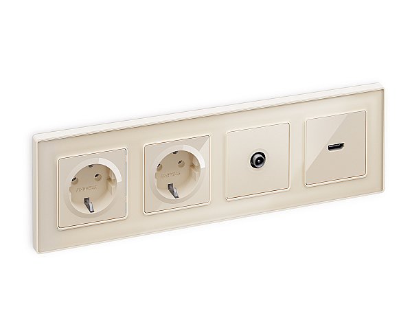 Розетка Ambrella Volt ALFA MA313010