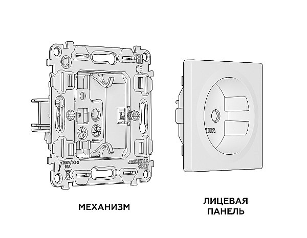 Розетка Ambrella Volt ALFA MA407010