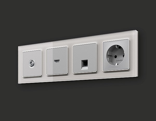 Розетка Ambrella Volt ALFA MA413010