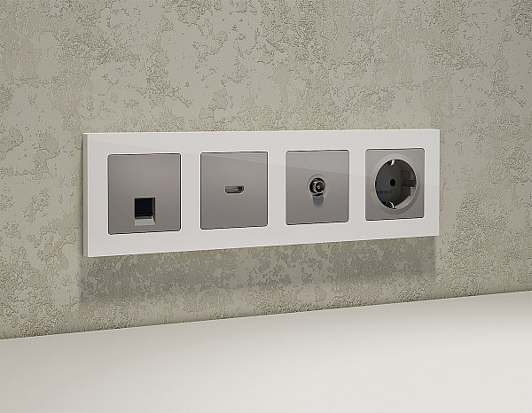 Розетка Ambrella Volt ALFA MA512010