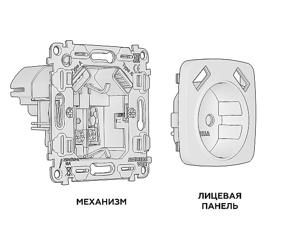 Розетка Ambrella Volt OMEGA MO369010