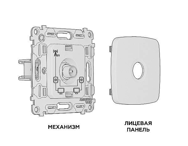 Розетка Ambrella Volt OMEGA MO813030