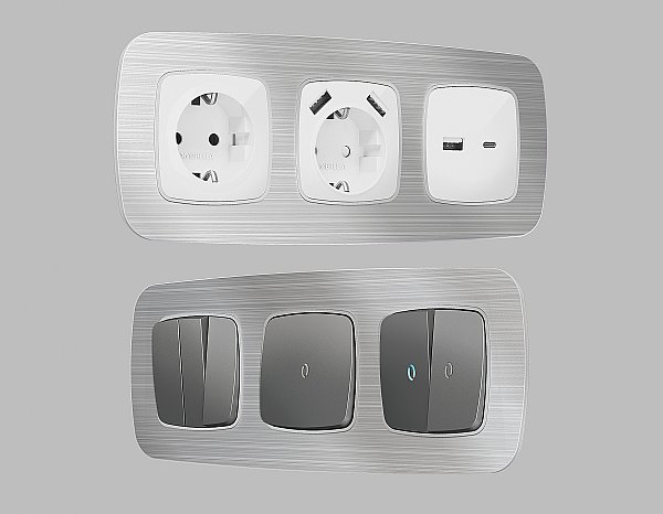 Рамка Ambrella Volt Radian Металл OF580101