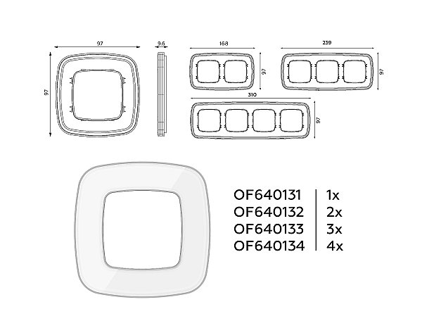 Рамка Ambrella Volt Coint OF640134