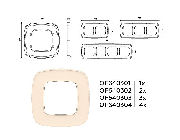 Рамка Ambrella Volt Coint OF640304