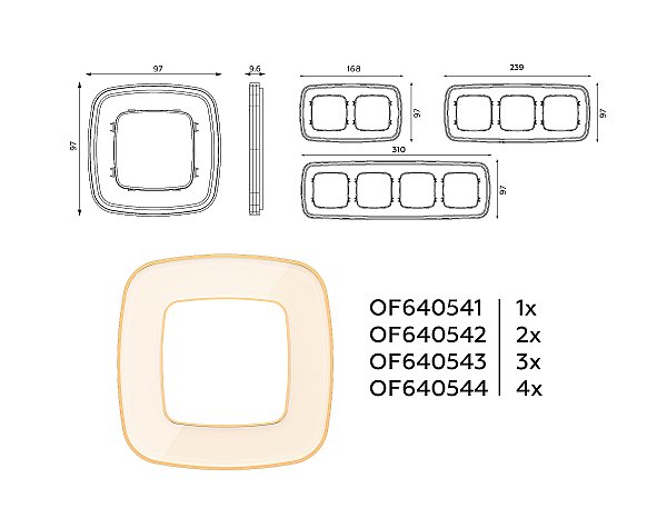Рамка Ambrella Volt Coint OF640341