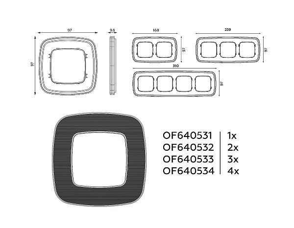 Рамка Ambrella Volt Coint OF640534