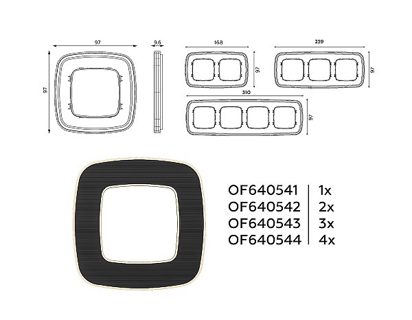 Рамка Ambrella Volt Coint OF640544