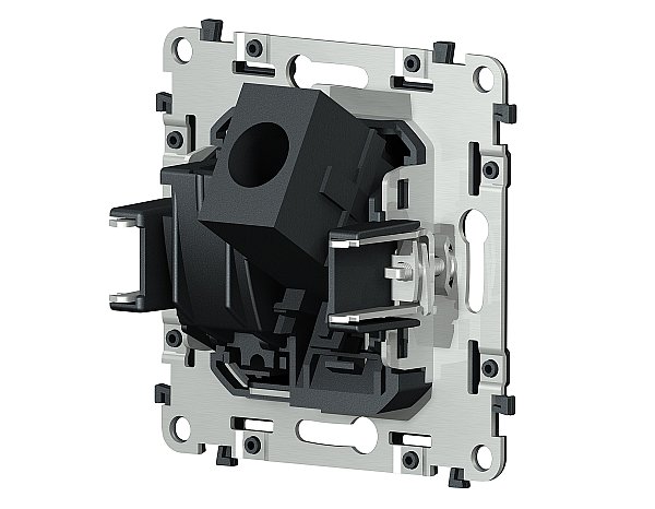 Механизм розетки компьютерной + TV оконечной RJ-45 Ambrella Volt QUANT VM195