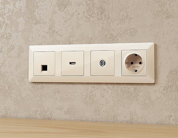Розетка Ambrella Volt ALFA MA313005