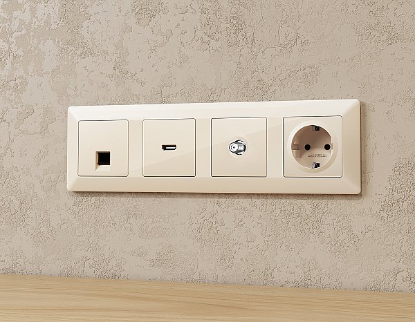 Розетка Ambrella Volt ALFA MA313050