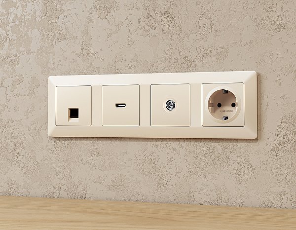 Розетка Ambrella Volt ALFA MA333005