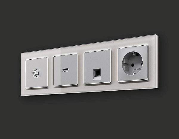 Розетка Ambrella Volt ALFA MA413050