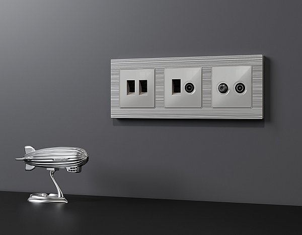 Розетка Ambrella Volt ALFA MA413310