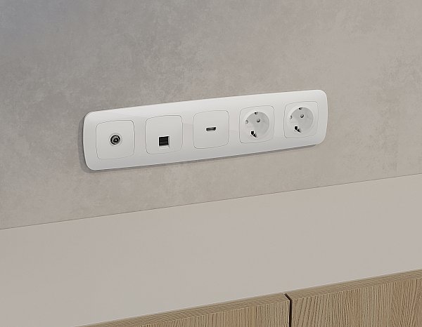 Розетка Ambrella Volt OMEGA MO112005