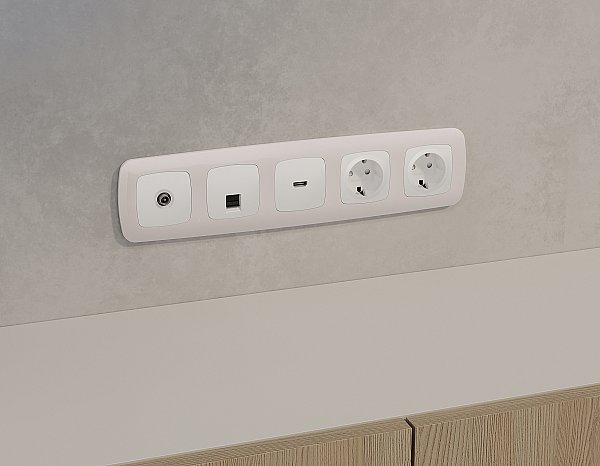 Розетка Ambrella Volt OMEGA MO132005