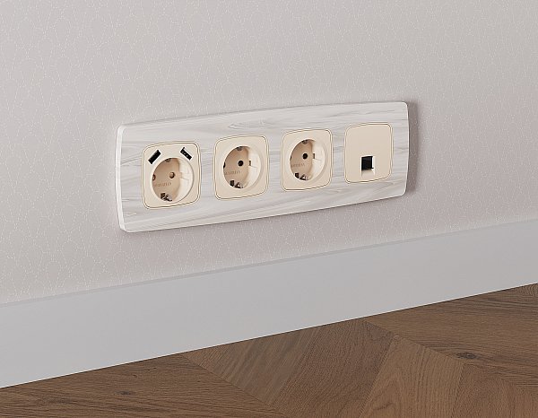 Розетка Ambrella Volt OMEGA MO332005