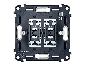 VM129 Механизм 2-клавишного выключателя с самовозвратом 10A-250V QUANT