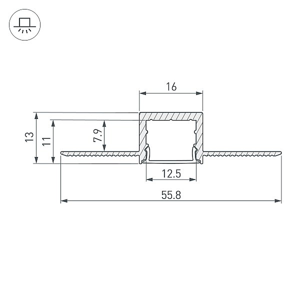 Профиль Arlight SL-LINIA 049012