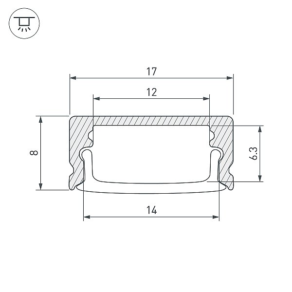 Профиль Arlight ARH-LINE 040298