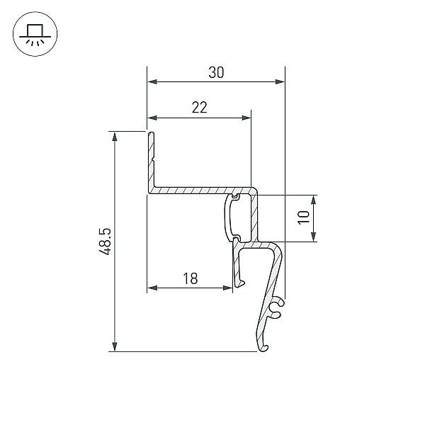 Профиль Arlight STRETCH 042559