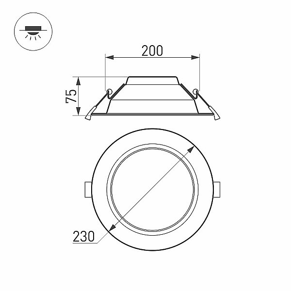 Встраиваемый светильник Arlight Cyclone 022522(1)