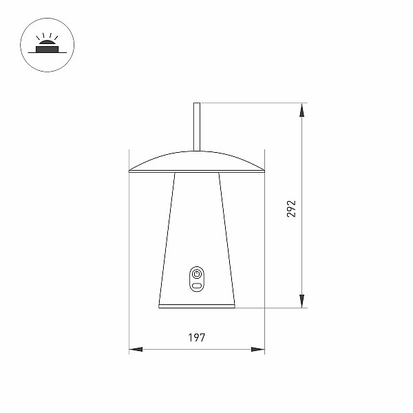 Настольная лампа Arlight Patio 030051