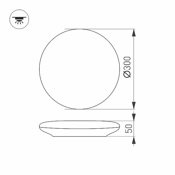 Светильник потолочный Arlight Frisbee 030111