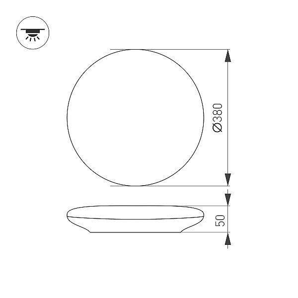 Светильник потолочный Arlight Frisbee 030112
