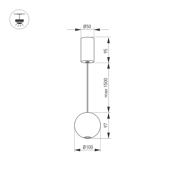 Светильник подвесной Arlight Elementa 033423
