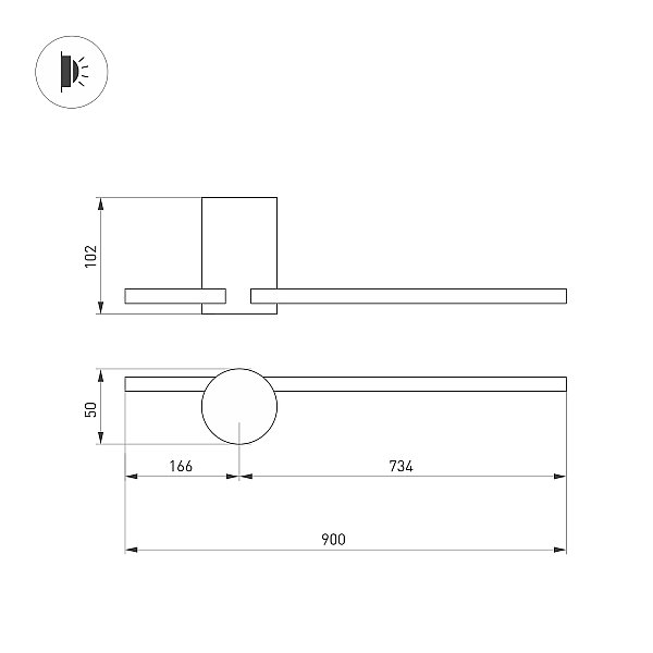Настенный светильник Arlight Vinci 033550