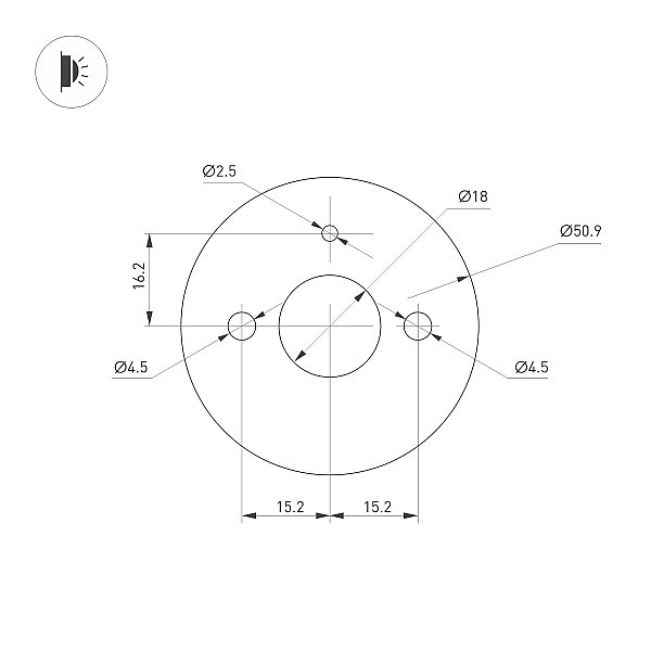 Настенный светильник Arlight Vinci 033550