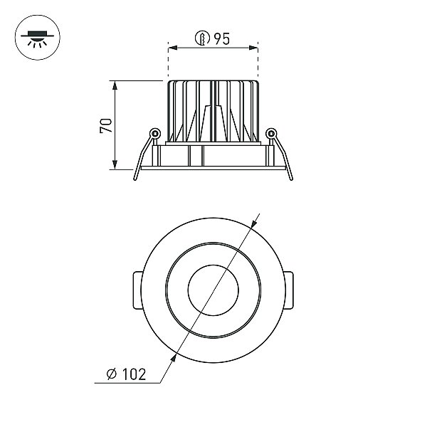 Встраиваемый светильник Arlight Forecast 035452
