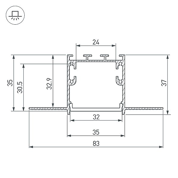 Профиль Arlight Sl-Linia 036225